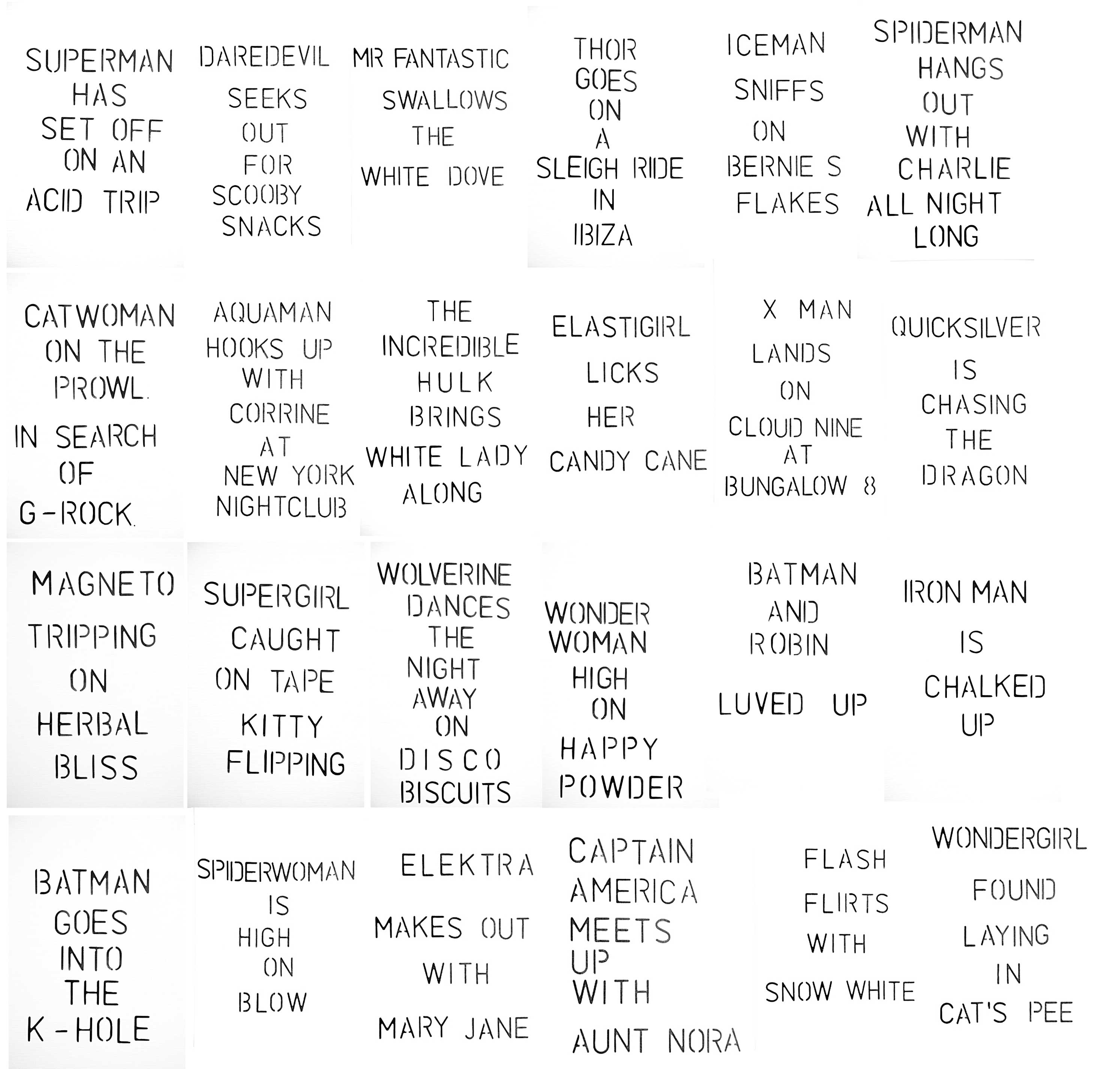 SUPERHEROES & DRUGS