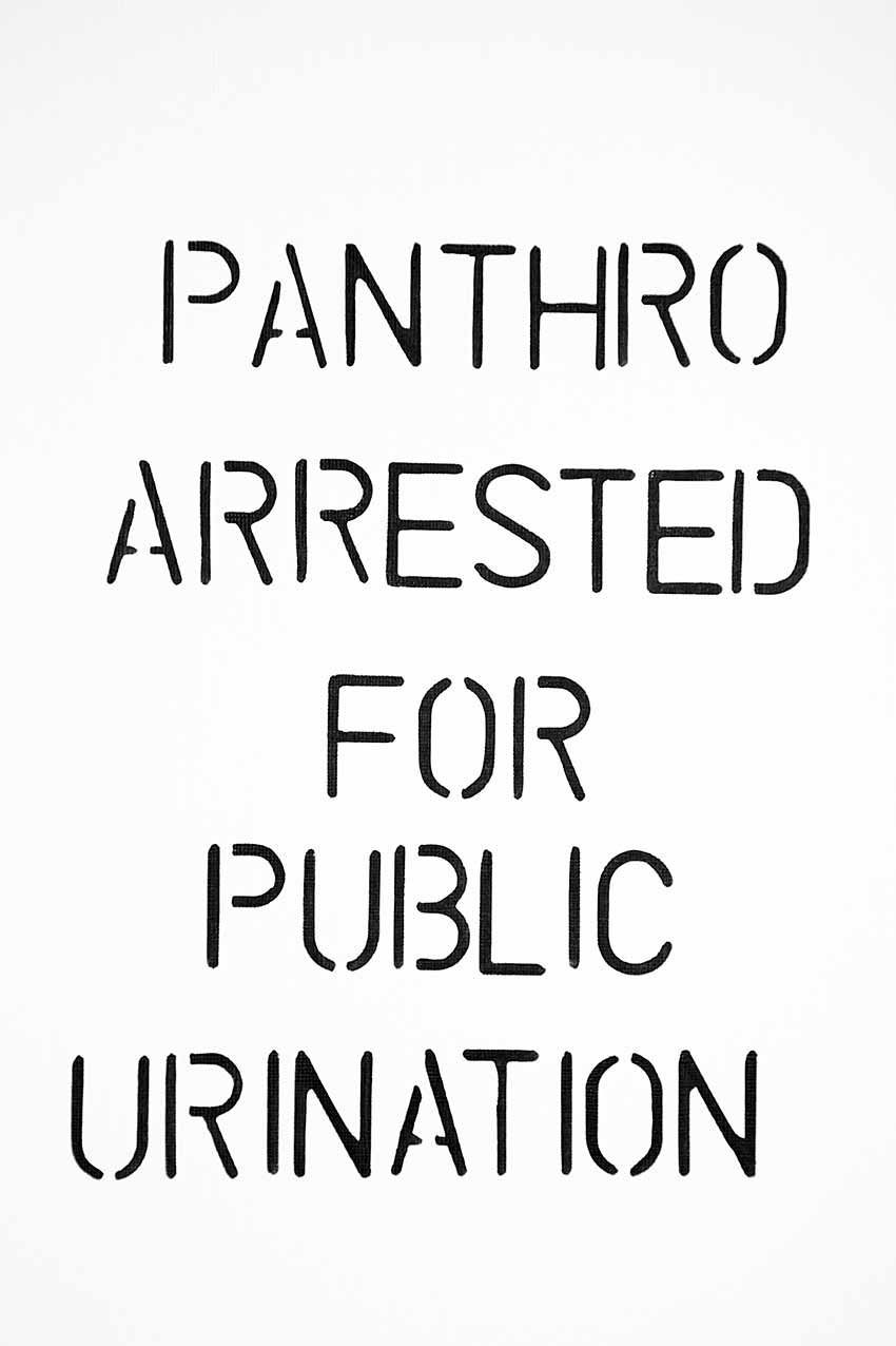PANTHRO ARRESTED FOR PUBLIC URINATION