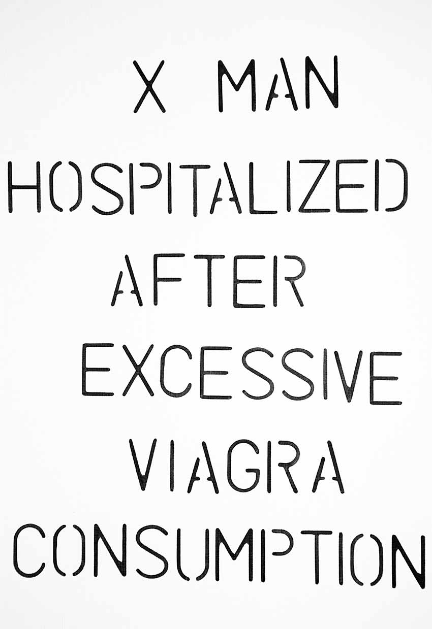 X MAN HOSPITALIZED AFTER EXCESSIVE VIAGRA CONSUMPTION