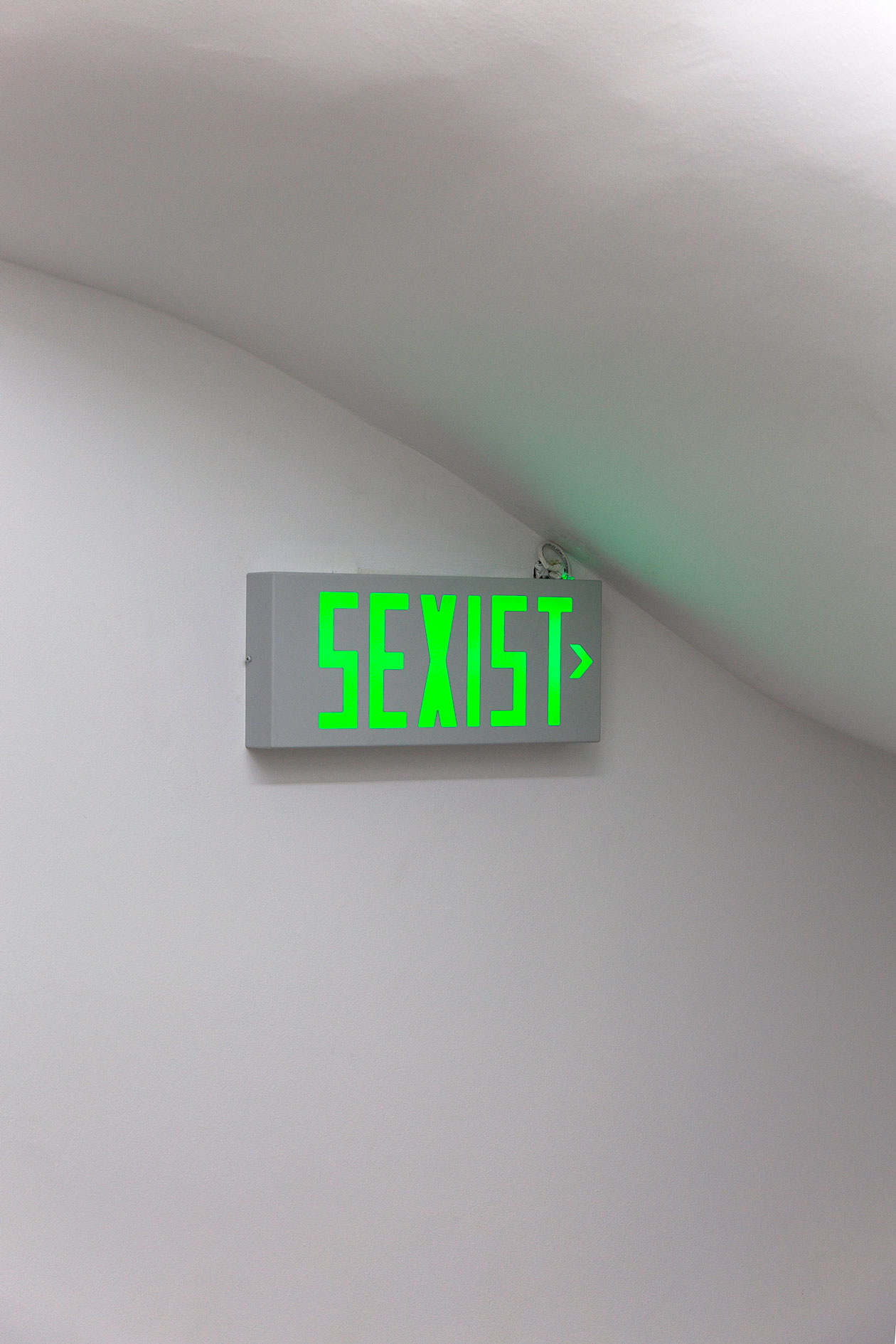 SEXIST EXIT SIGN / 2020