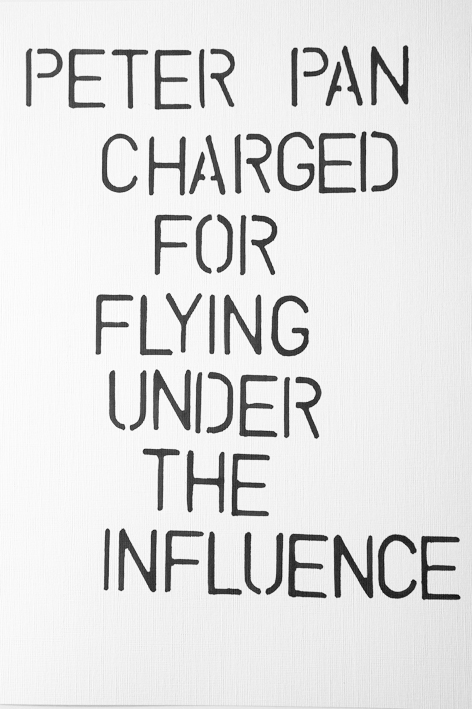 Peter Pan CHARGED FOR FLYING UNDER THE INFLUENCE