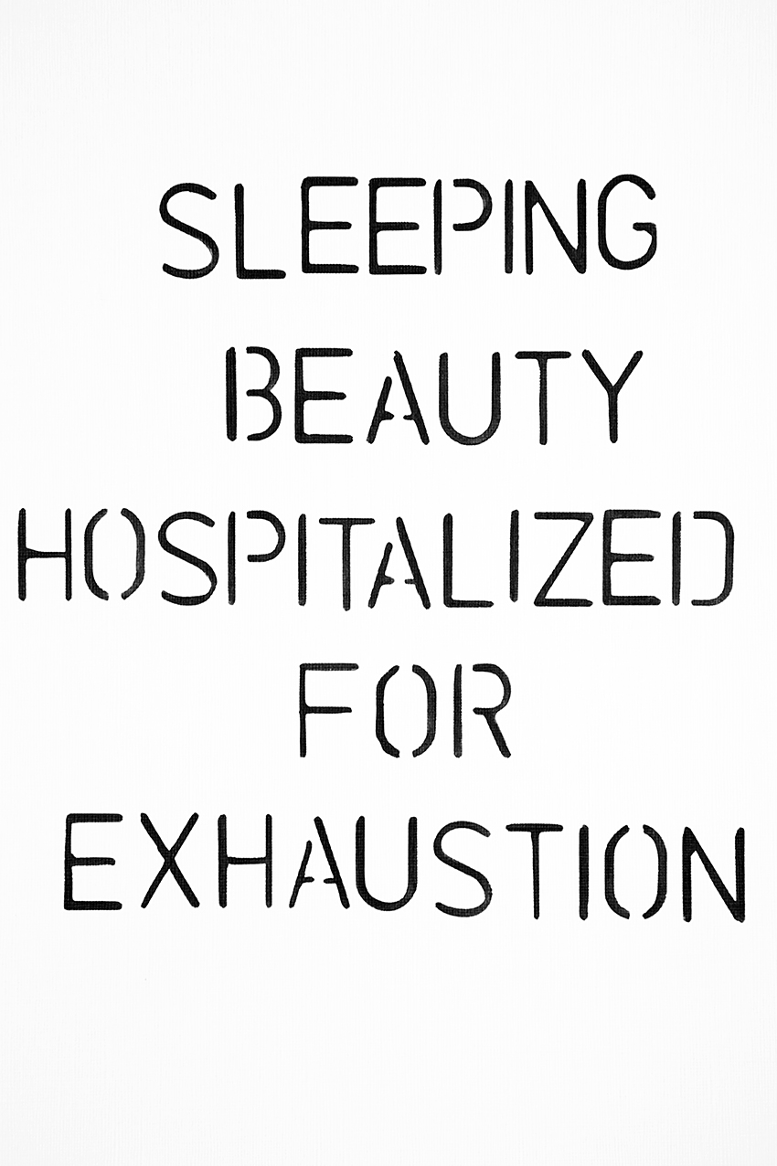 SLEEPING BEAUTY HOSPITALIZED FOR EXHAUSTION